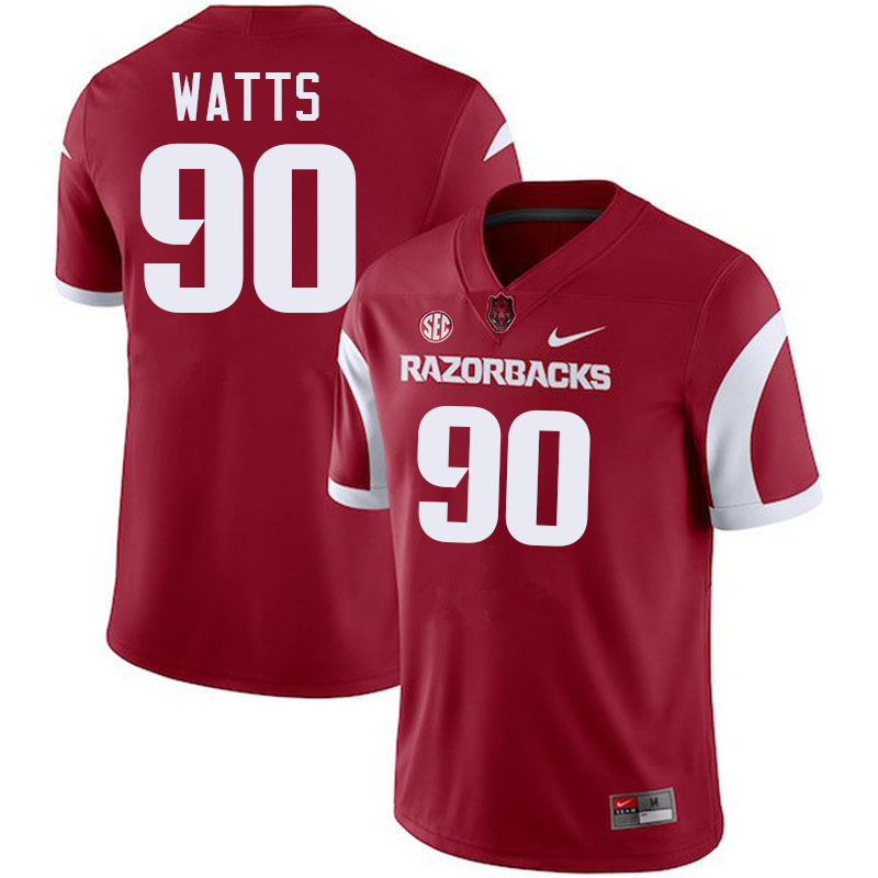 Armon Watts Arkansas Jersey,Arkansas Razorbacks #90 Armon Watts Jersey Youth College-Retro Cardinal